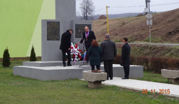 Vysviacka pamätníka z 2. sv. vojny 26.11.2015