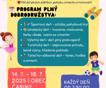 Aktuality / Letný tábor ČABIŇAČIK - foto