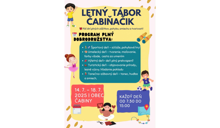 Letný tábor ČABIŇAČIK