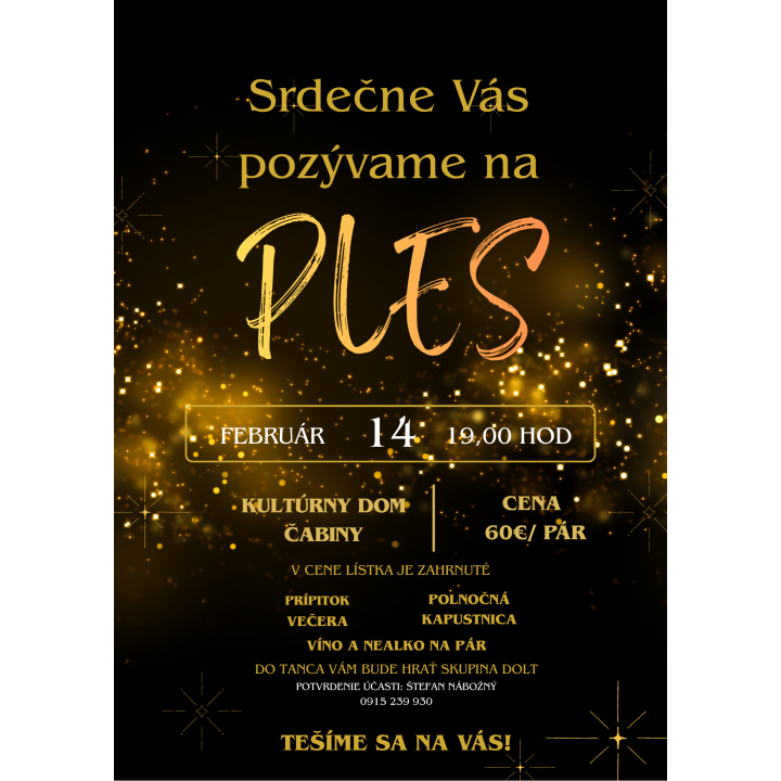 Pozvánka na ples 