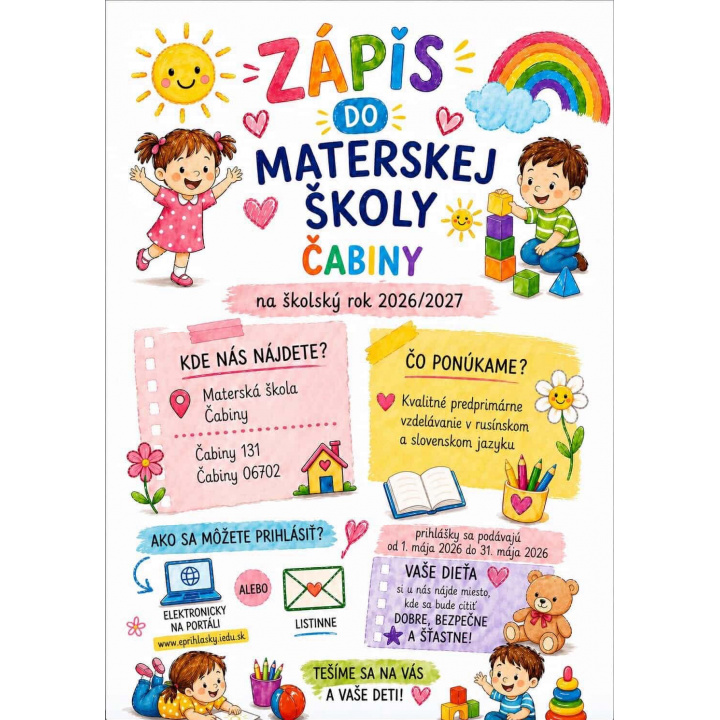 Zápis detí do Mš 