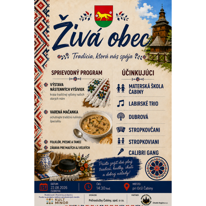ŽIVÁ OBEC 2026